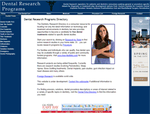 Tablet Screenshot of dentalresearchprograms.com